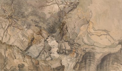 デビルズブリッジ、カーディガンシャー、ウェールズから上向き 作： James Ward